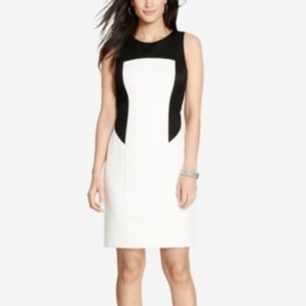 Ralph Lauren-Colorblock Open Back  Dress